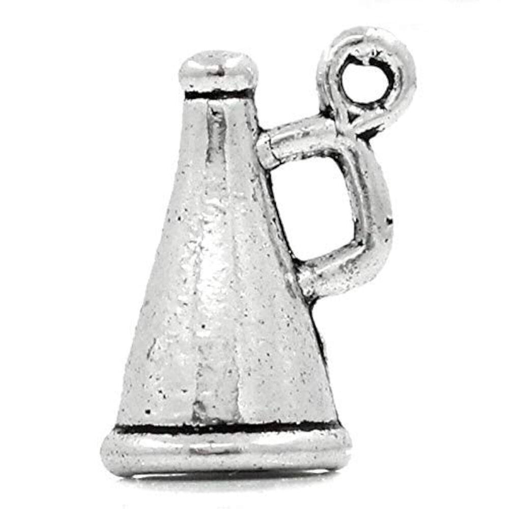2657 Alloy Charms Megaphone Charms Pendants 50PC/Pack Antiqued Silver